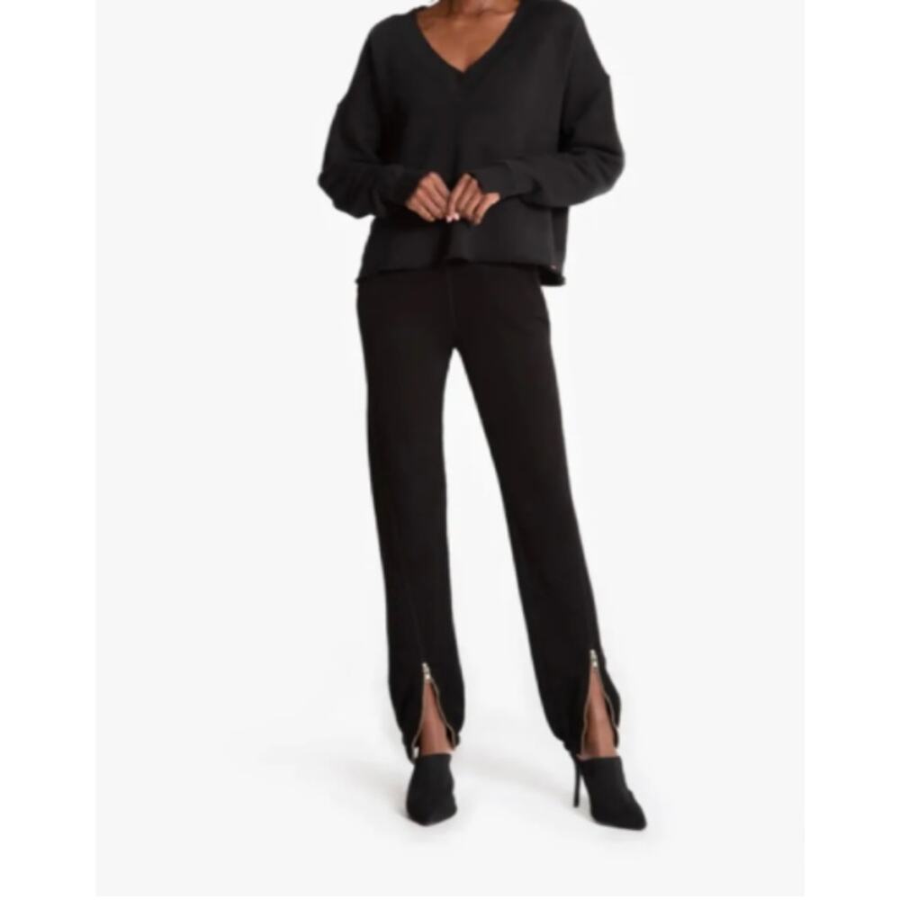 NWT n:PHILANTHROPY Blazer Cotton French Terry Zipper Trim Jogger Pants L